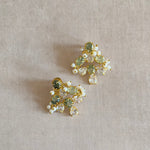 Gabriella Olive Stud Earrings - Ahseya & Co