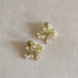 Gabriella Olive Stud Earrings - Ahseya & Co