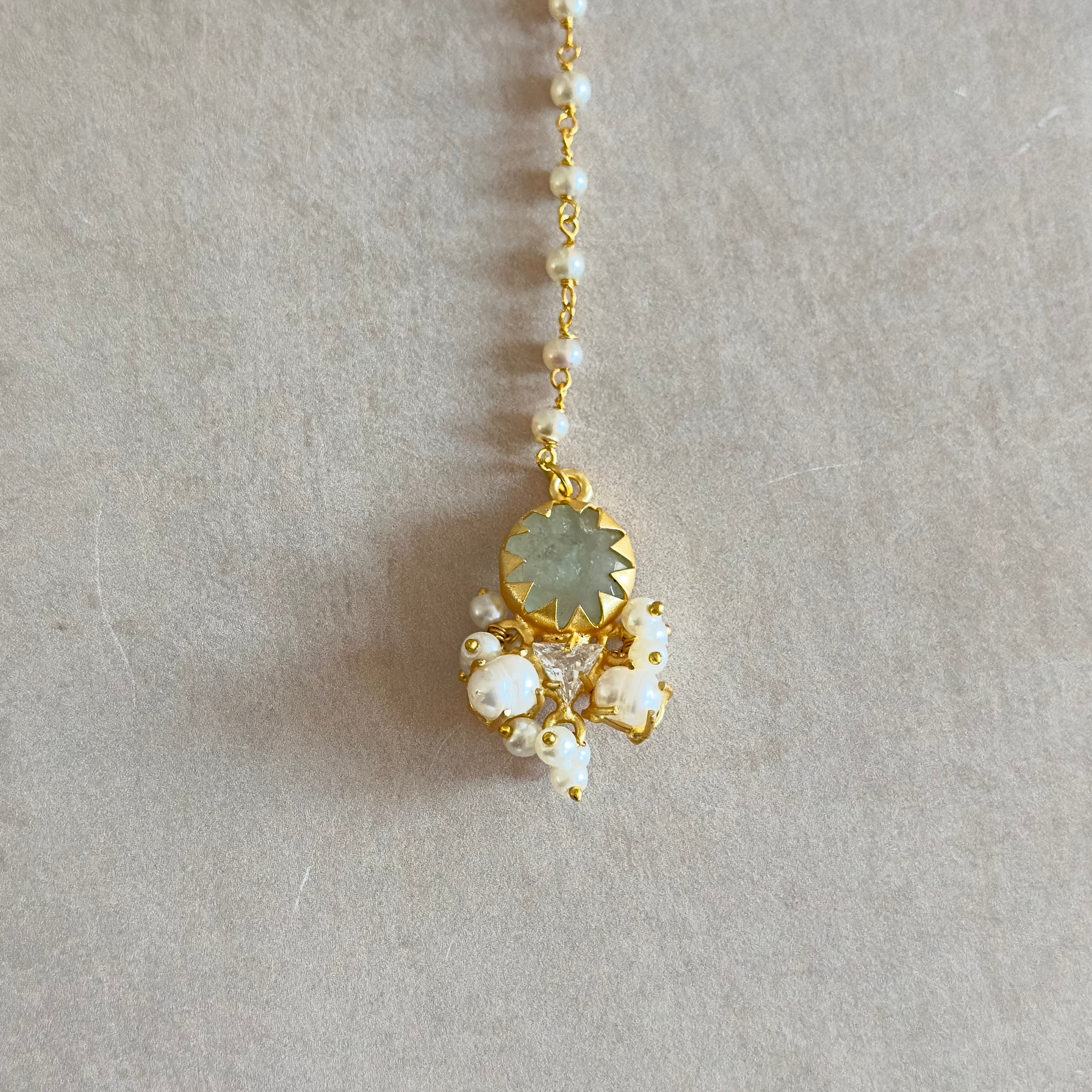 Nadine Mint Necklace Set - Ahseya & Co