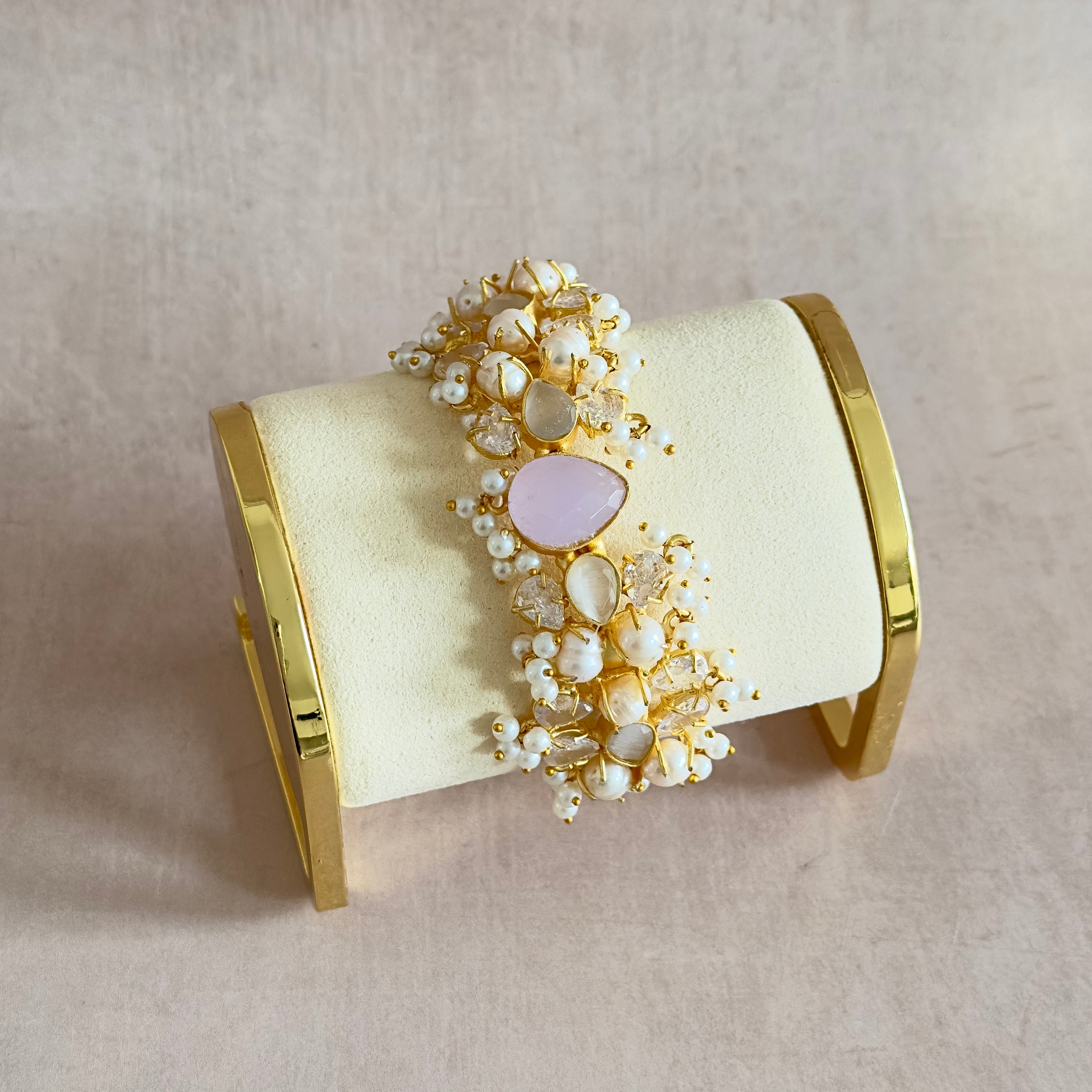 Antonia Lilac Cuff Bracelet - Ahseya & Co