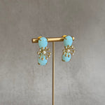 Cassandra Blue Stud Earrings - Ahseya & Co