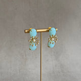 Cassandra Blue Stud Earrings - Ahseya & Co
