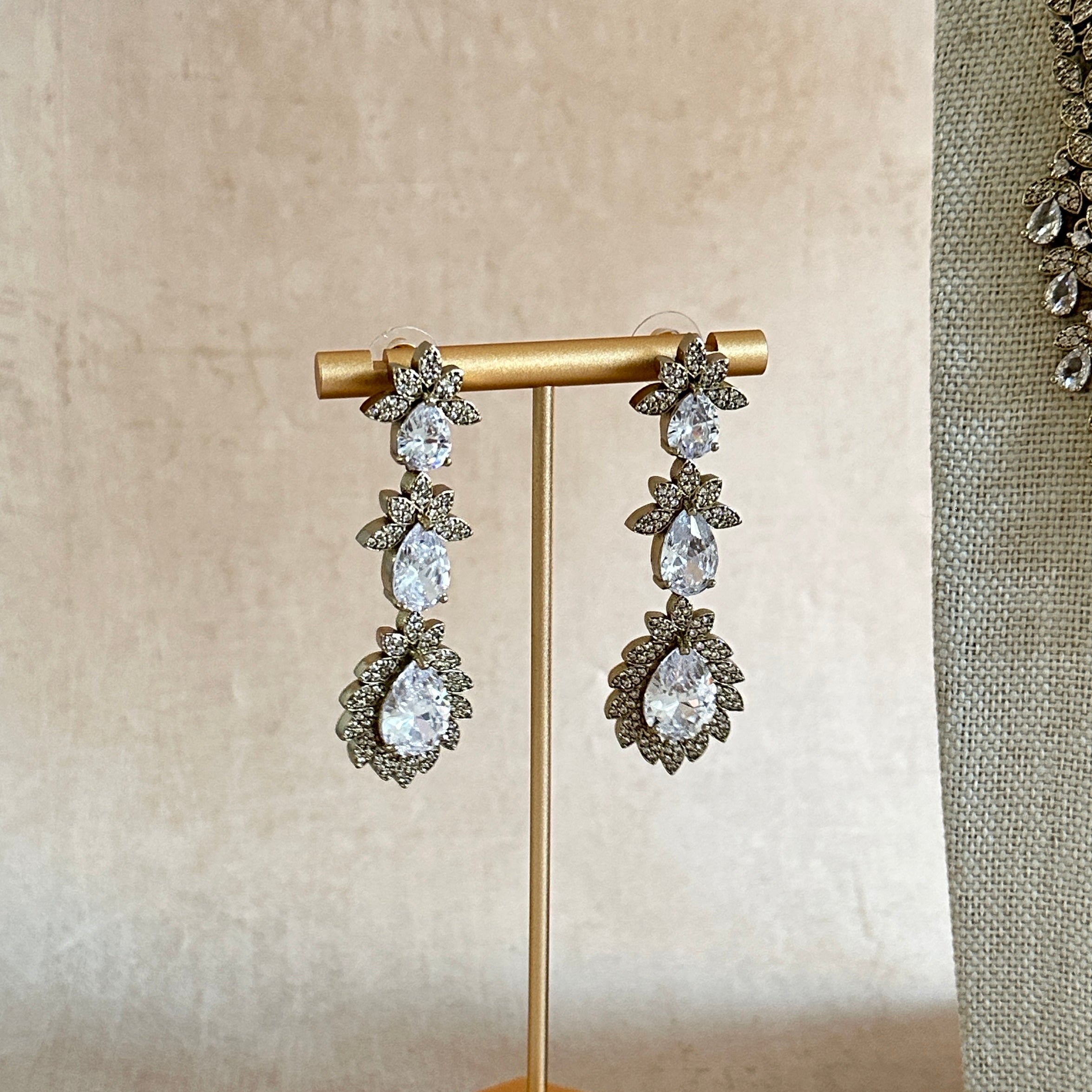 Kenza Crystal Necklace Set - Ahseya & Co