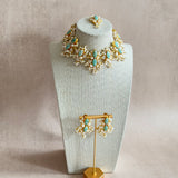Hiba Jade Crystal Choker Set - Ahseya & Co