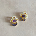 Odette Purple Drop Earrings - Ahseya & Co