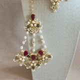 Antonia Fuchsia Choker Set - Ahseya & Co