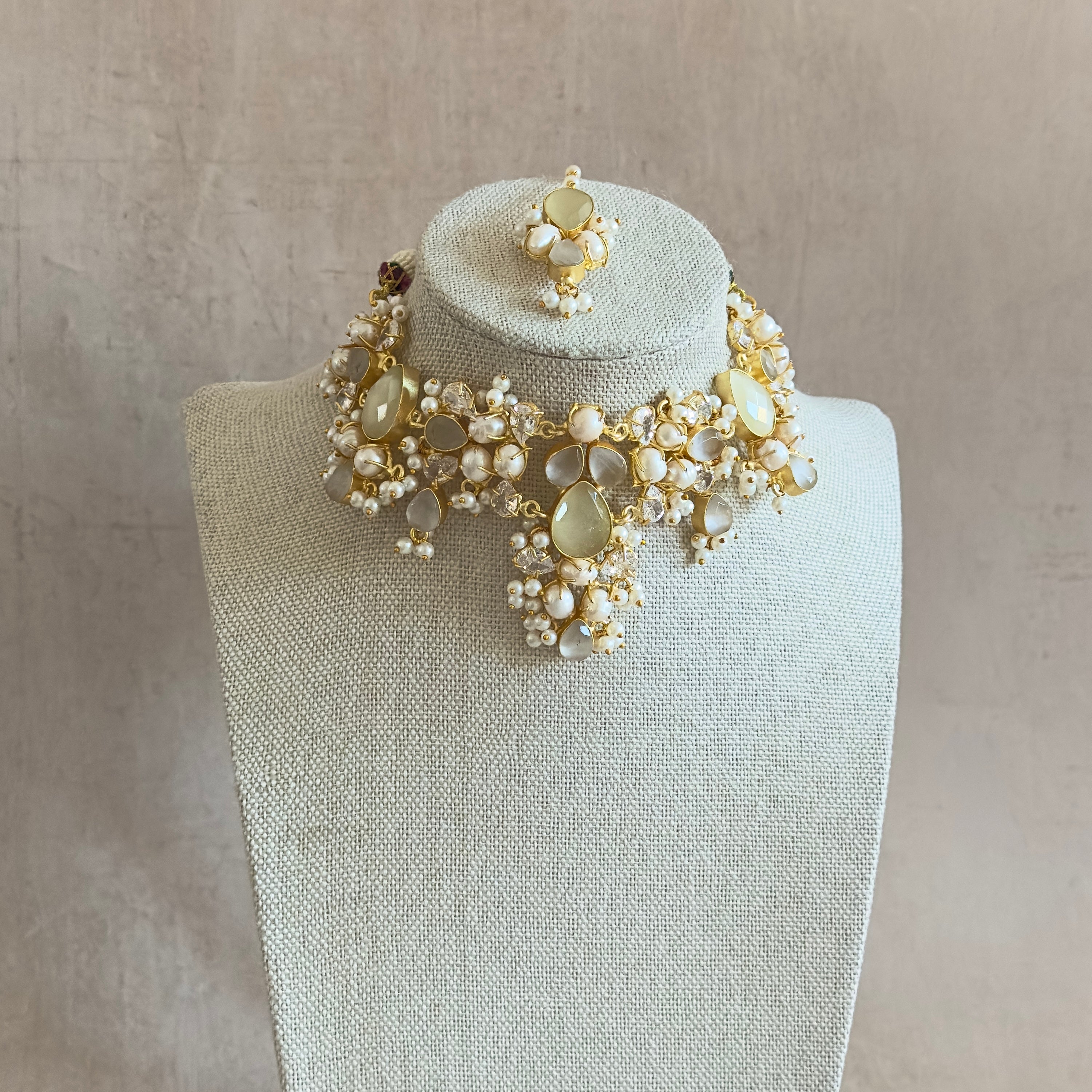 Antonia Grey Choker Set - Ahseya & Co