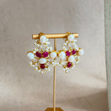 Kiara Fuchsia Pearl Necklace Set - Ahseya & Co