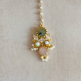 Erina Pink Crystal Choker Set - Ahseya & Co