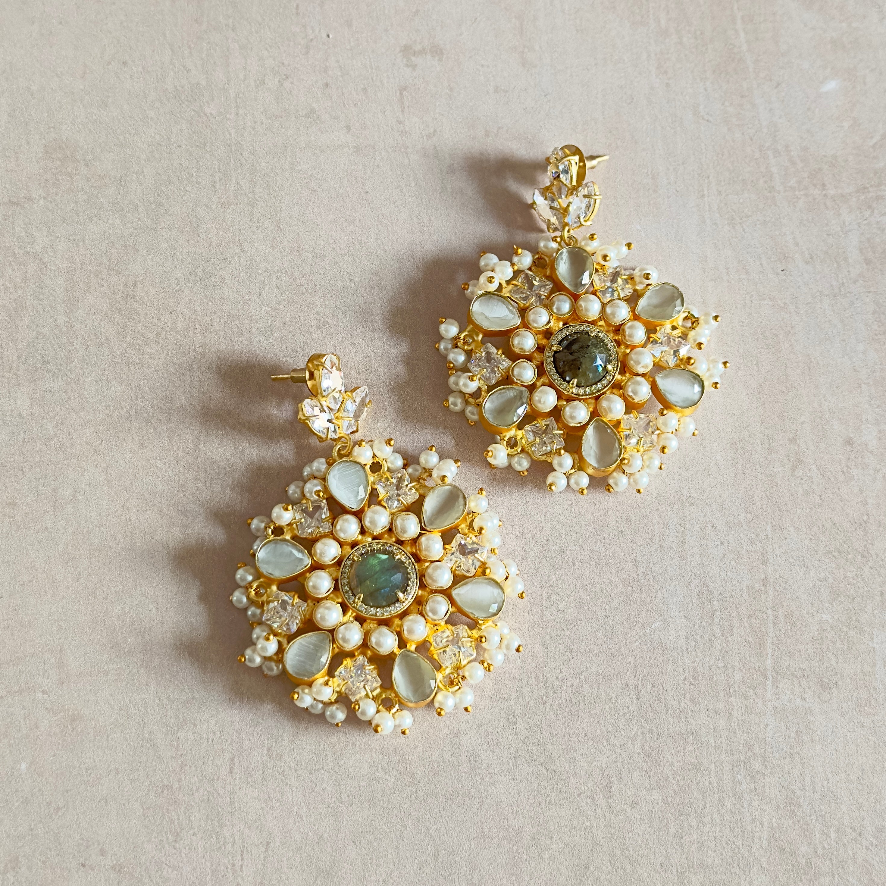 Lou Grey Drop Earrings - Ahseya & Co