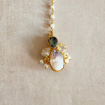 Berta Olive pearl Necklace Set - Ahseya & Co