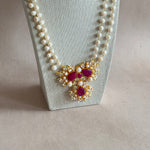 Naya Fuchsia Pearl Mala Set - Ahseya & Co