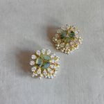 Elysia Olive Stud Earrings - Ahseya & Co