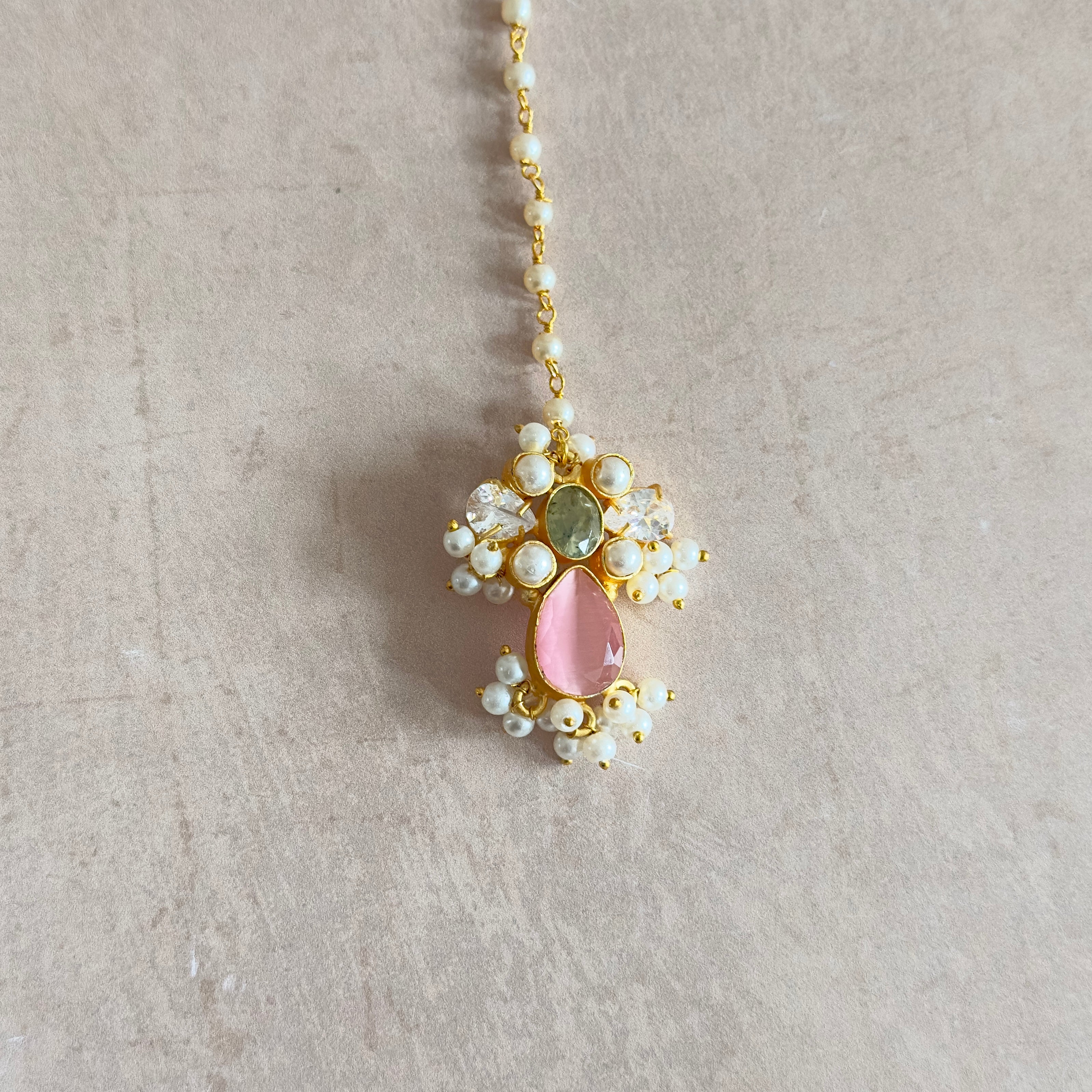 Maysun Pink Necklace Set - Ahseya & Co