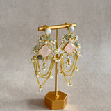 Dina Pink Drop Earrings - Ahseya & Co