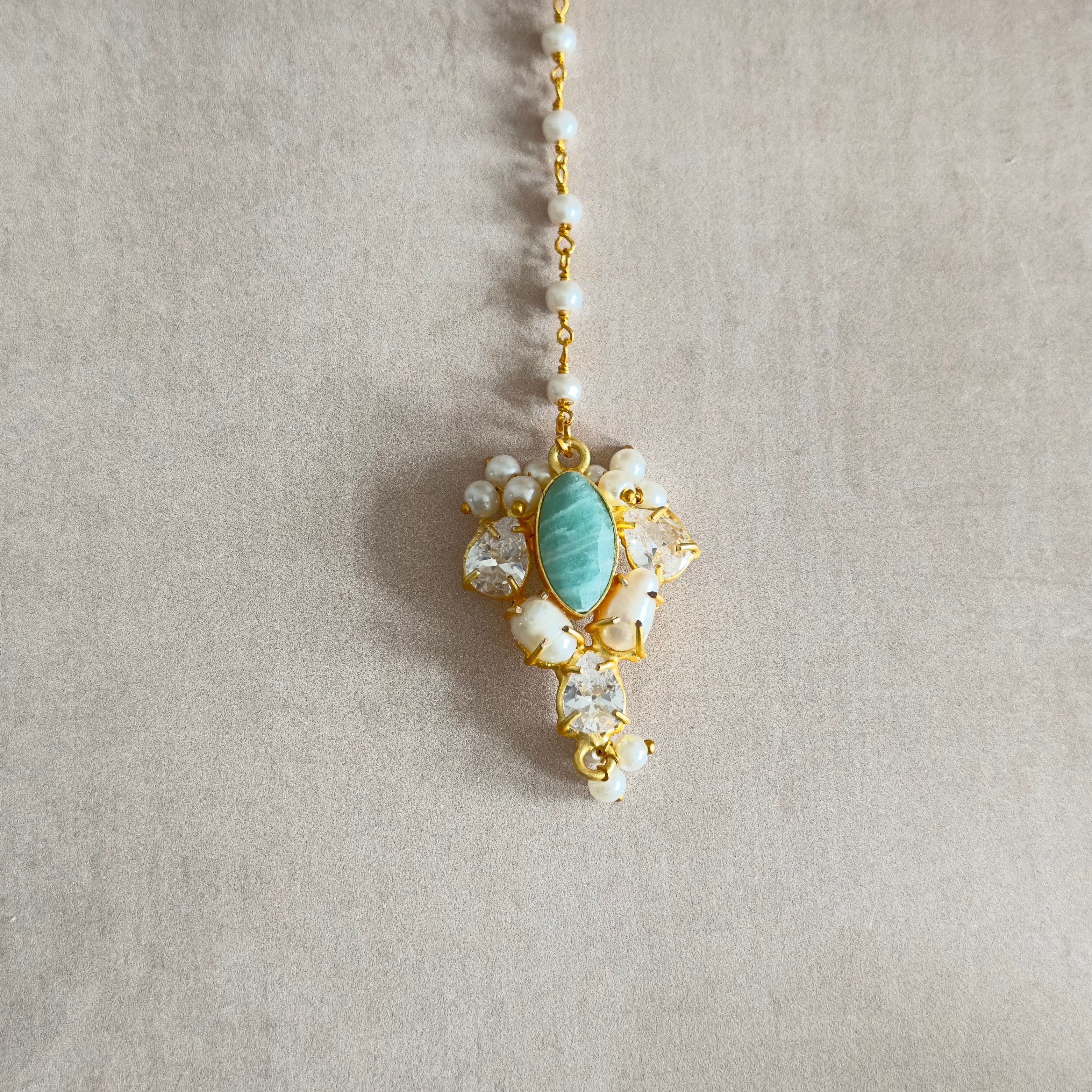 Hiba Jade Crystal Choker Set - Ahseya & Co