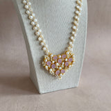 Dania Lilac Crystal Pearl Mala Set - Ahseya & Co