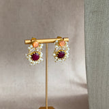 Dilnaz Maroon Necklace Set - Ahseya & Co