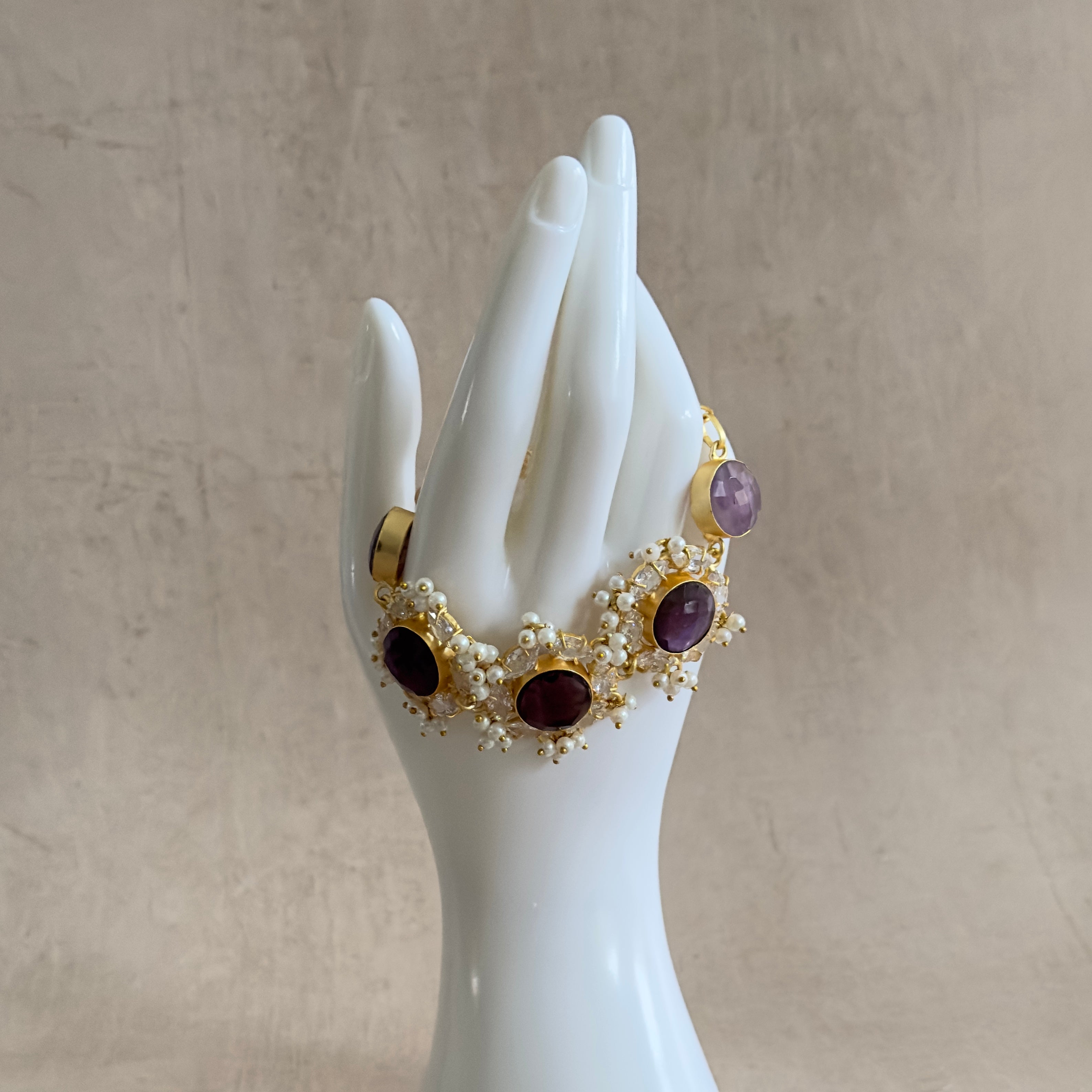 Suki Purple Crystal Bracelet - Ahseya & Co