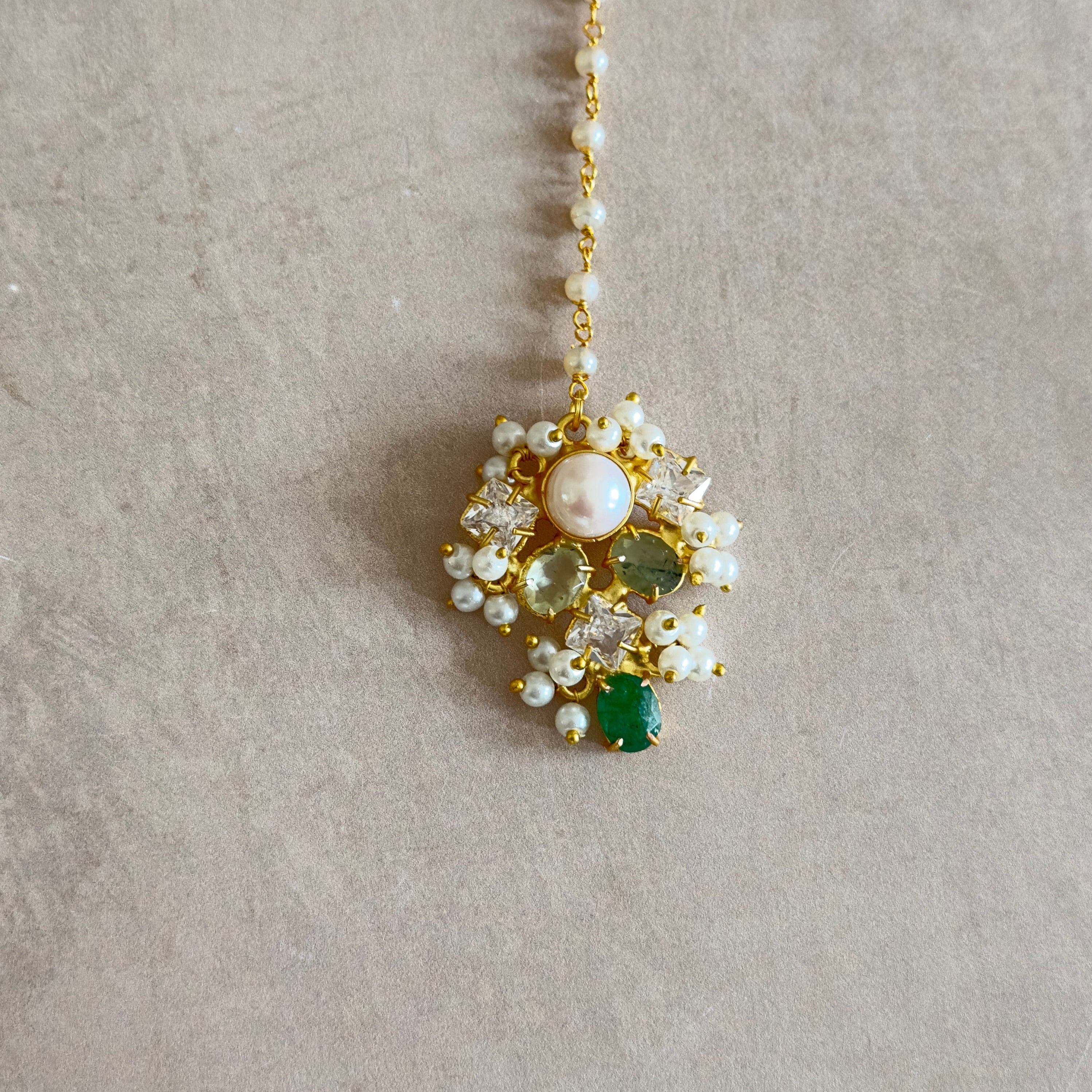 Shyla Green Choker Set - Ahseya & Co