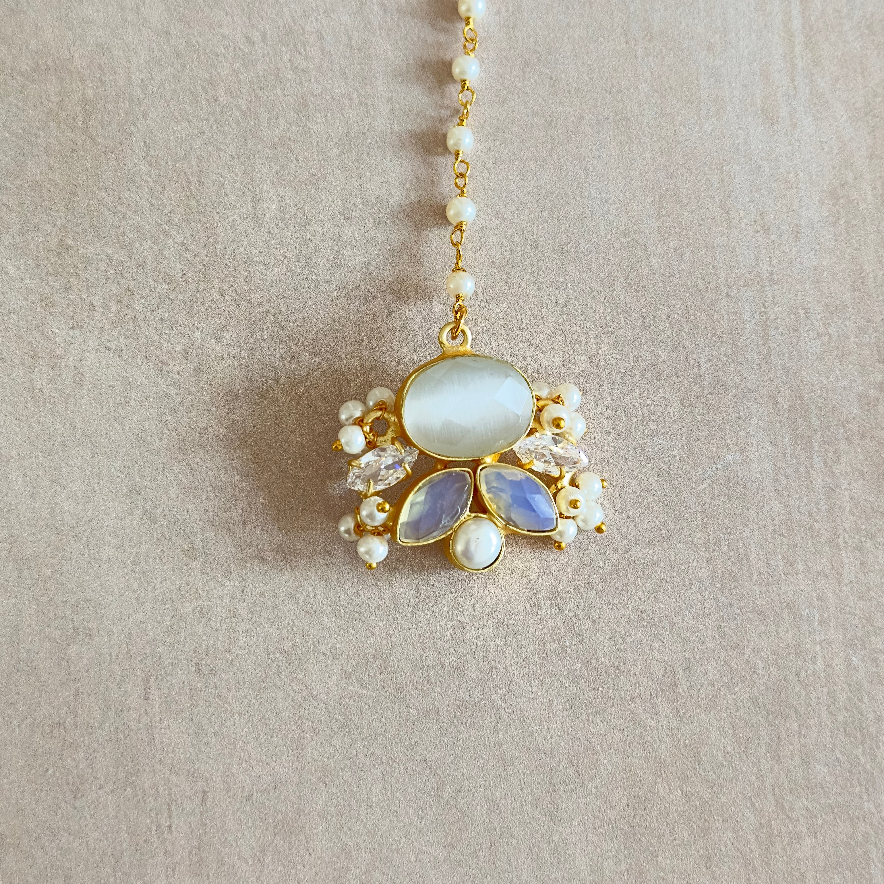 Fernessa Grey Crystal Choker Set - Ahseya & Co