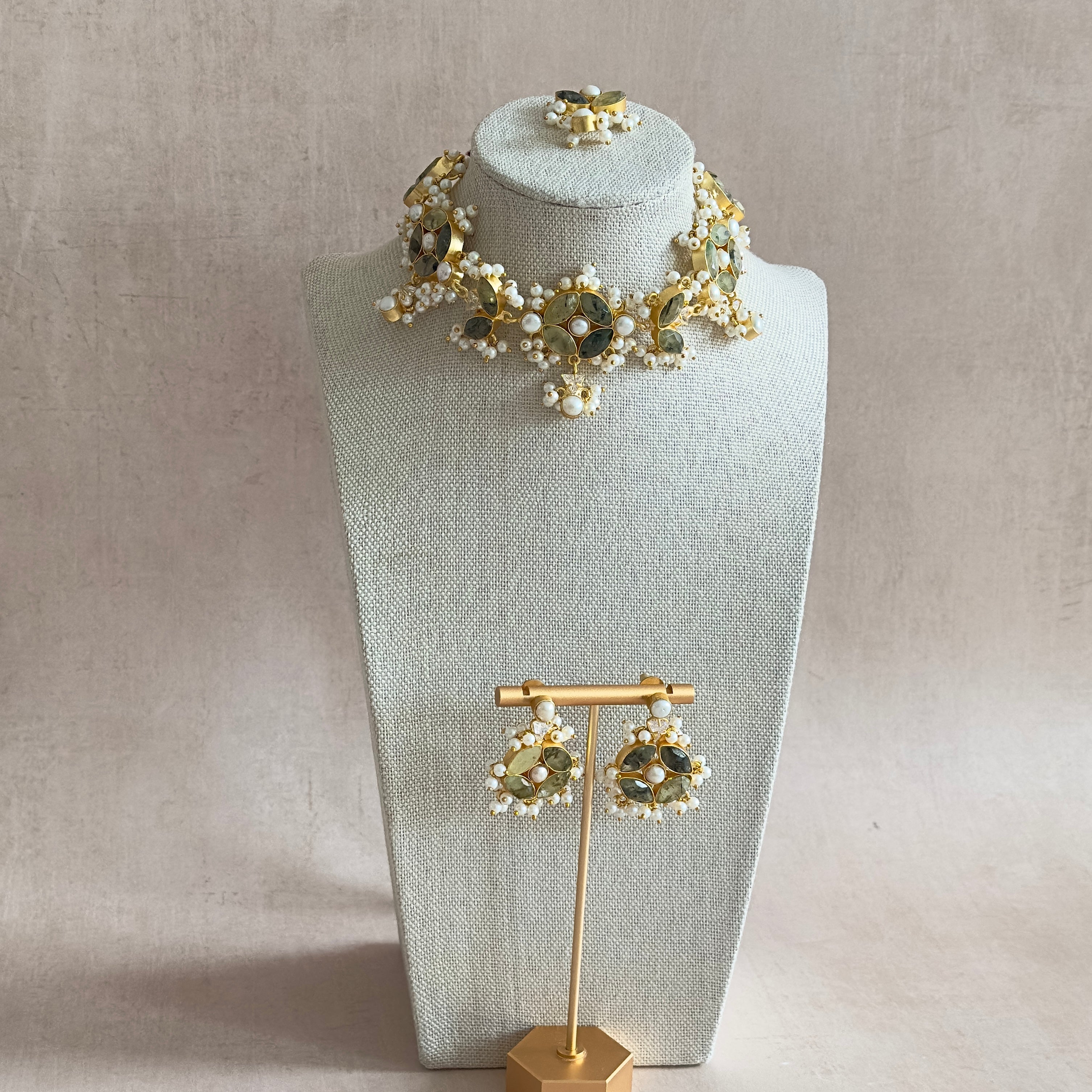 Iffah Olive Choker Set - Ahseya & Co