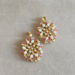 Aqsa Pink Drop Earrings - Ahseya & Co