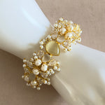 Antonia Grey Cuff Bracelet - Ahseya & Co