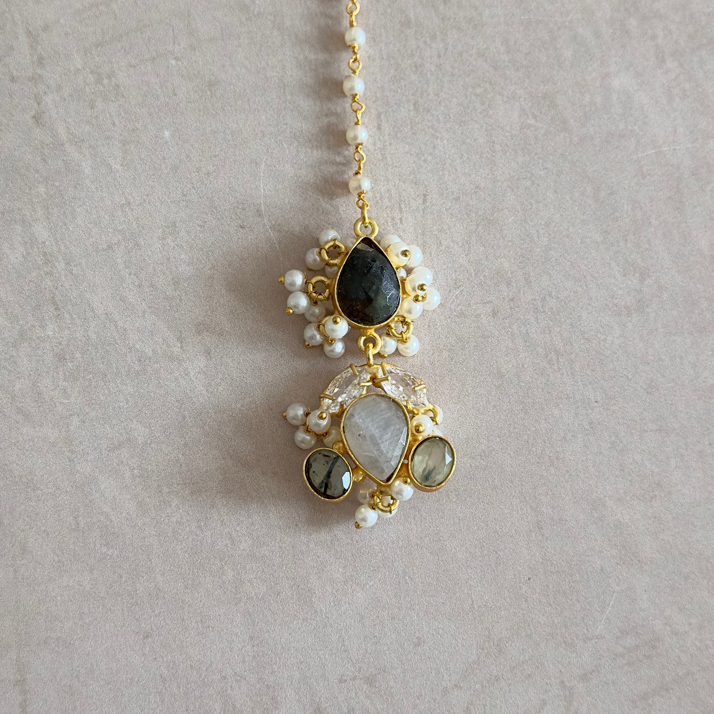 Nawal White Choker Set - Ahseya & Co