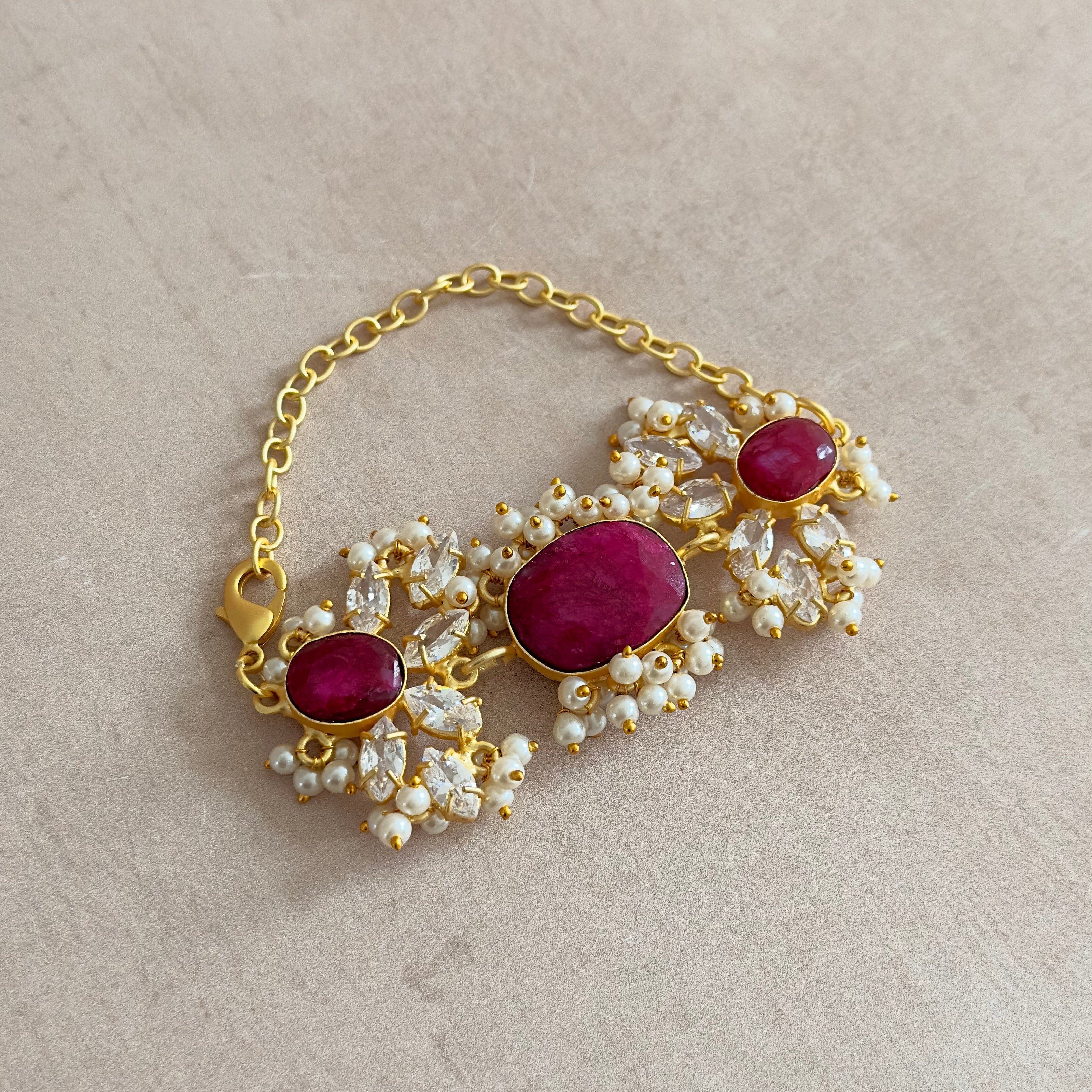 Elafah Fuchsia Bracelet - Ahseya & Co