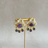 Odette Purple Drop Earrings - Ahseya & Co
