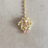 Shyla Pink Crystal choker Set - Ahseya & Co