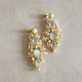 Natasha Grey Pearl Drop Earrings - Ahseya & Co