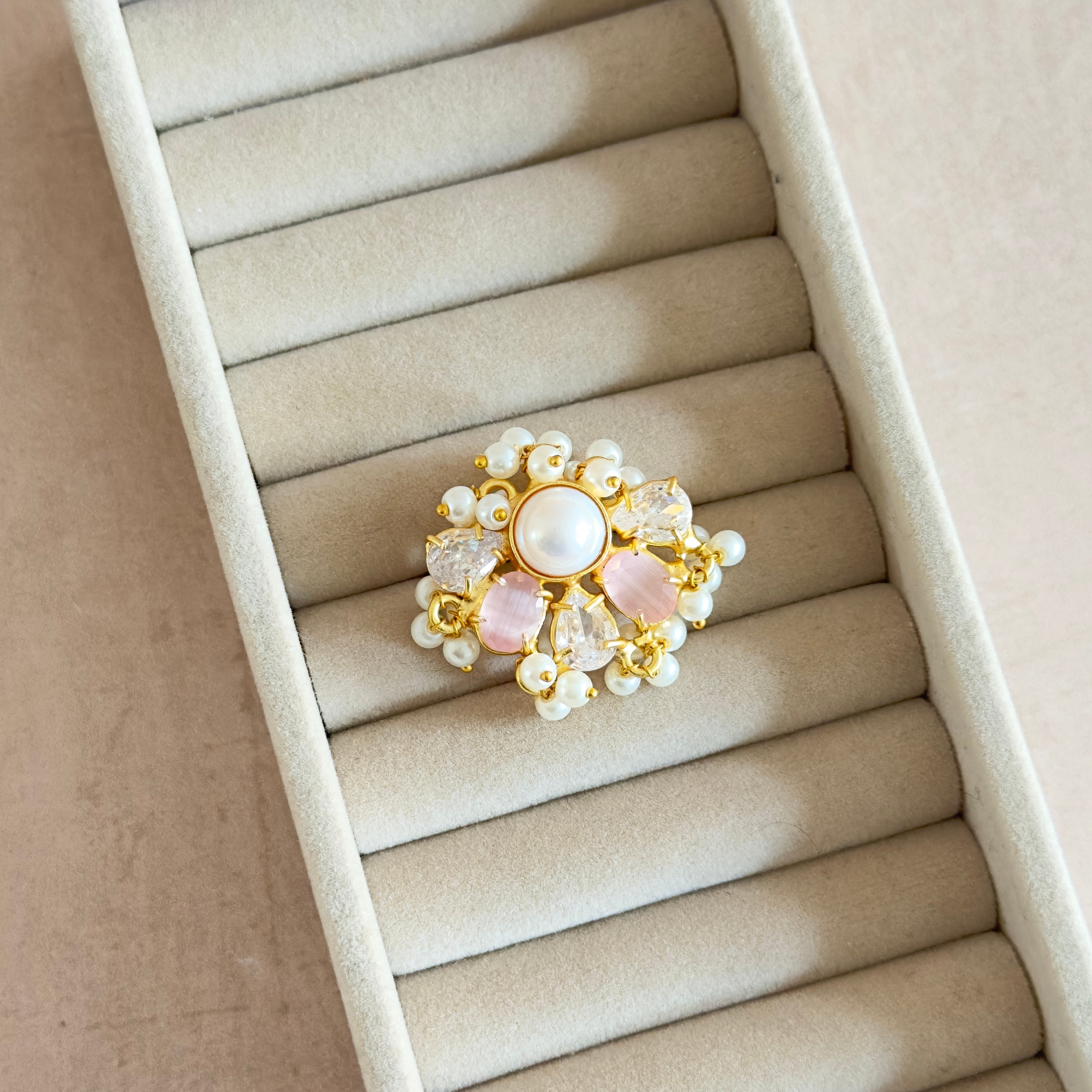 Kiara Pink Ring - Ahseya & Co