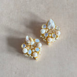 Nazifa Pearl Stud Earrings - Ahseya & Co