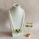 Hayaat Green Pearl Mala Set - Ahseya & Co