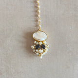 Irum Black Pearl Choker Set - Ahseya & Co