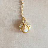 Berta Crystal Pearl Necklace Set - Ahseya & Co