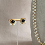 Layali Black Pearl Mala Necklace Set - Ahseya & Co