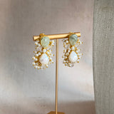 Berta Olive pearl Necklace Set - Ahseya & Co