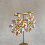 Aqsa Pink Drop Earrings - Ahseya & Co