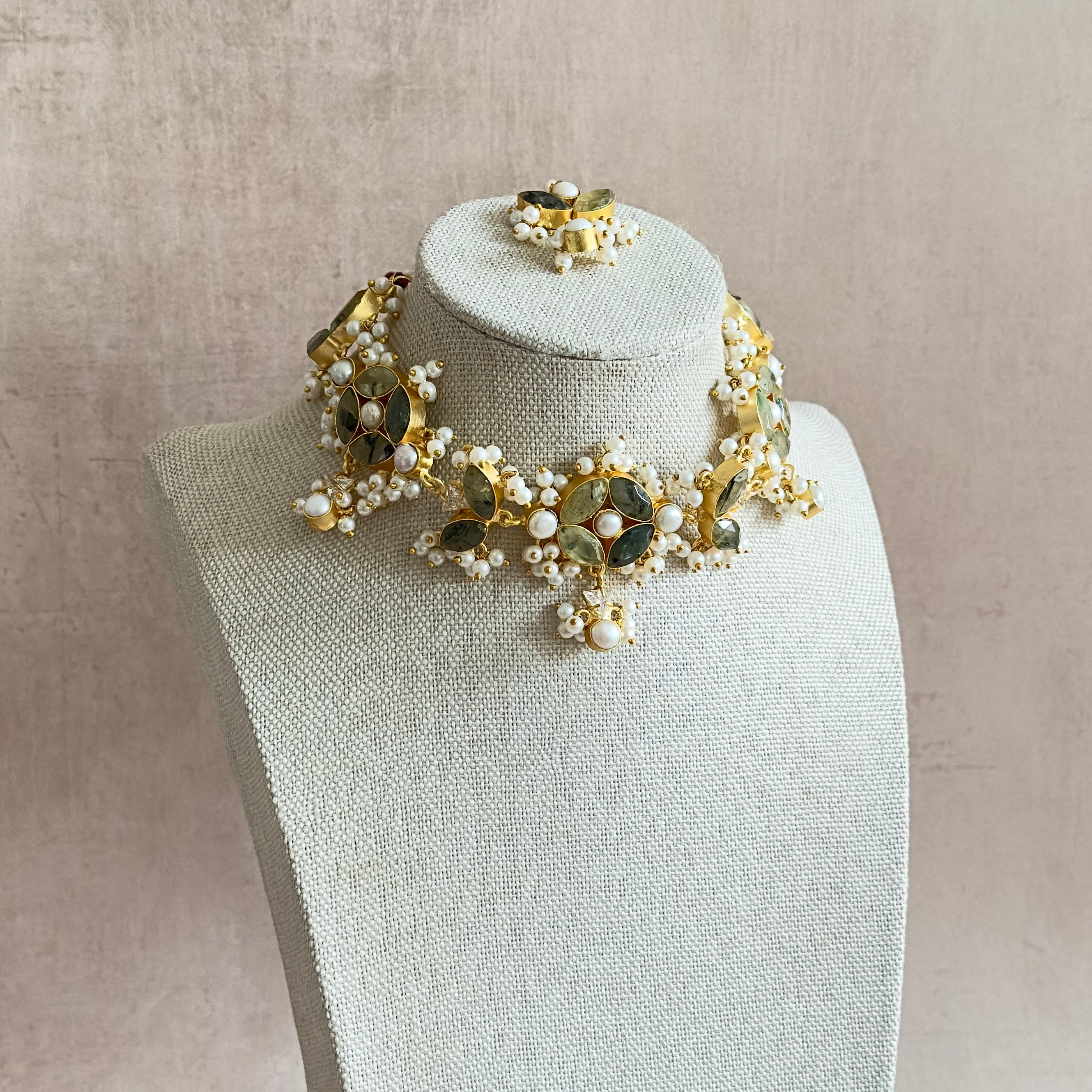 Iffah Olive Choker Set - Ahseya & Co