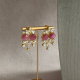 Ranya Pink Crystal Necklace Set - Ahseya & Co