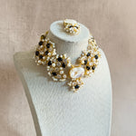 Irum Black Pearl Choker Set - Ahseya & Co