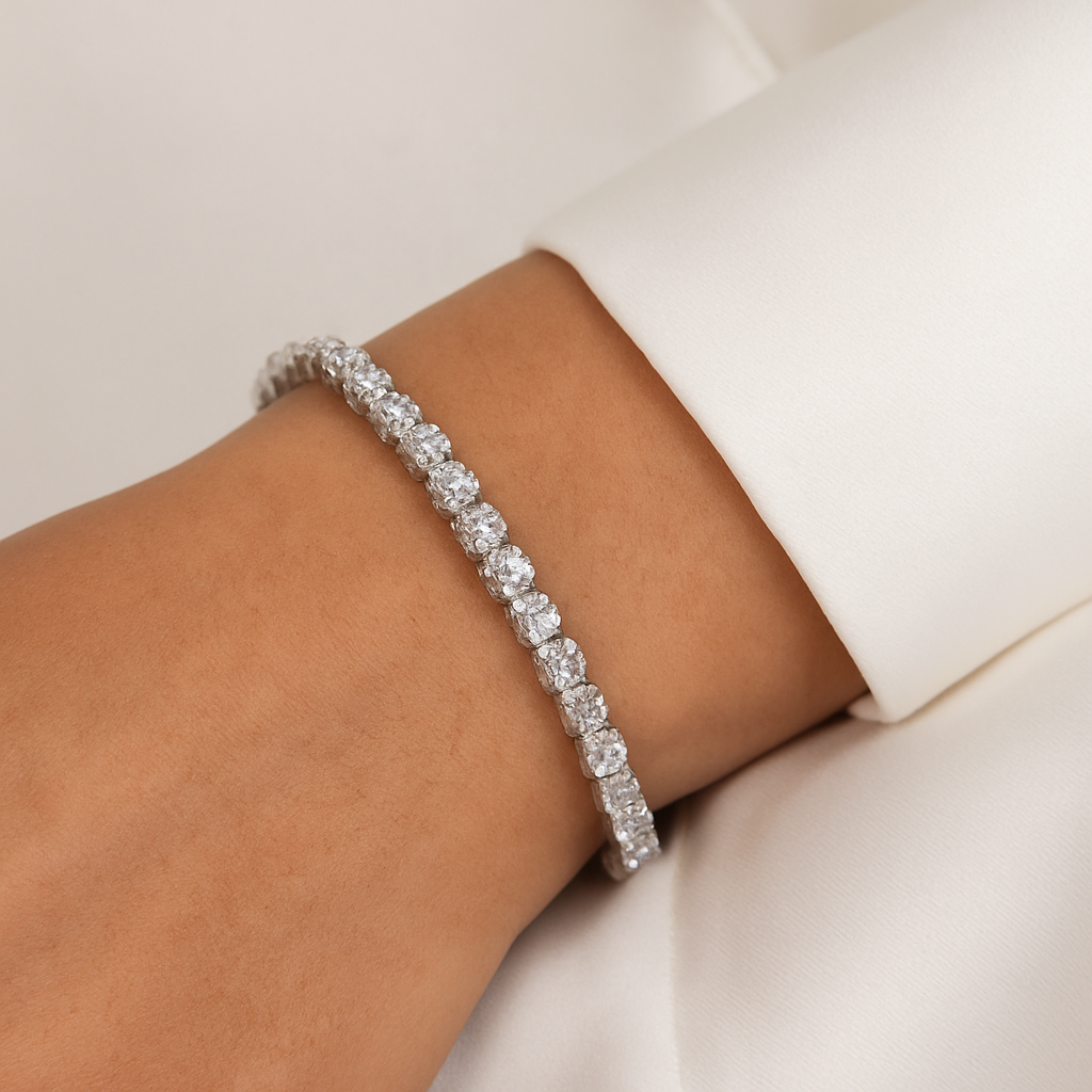 Crystal Tennis Bracelet - Ahseya & Co