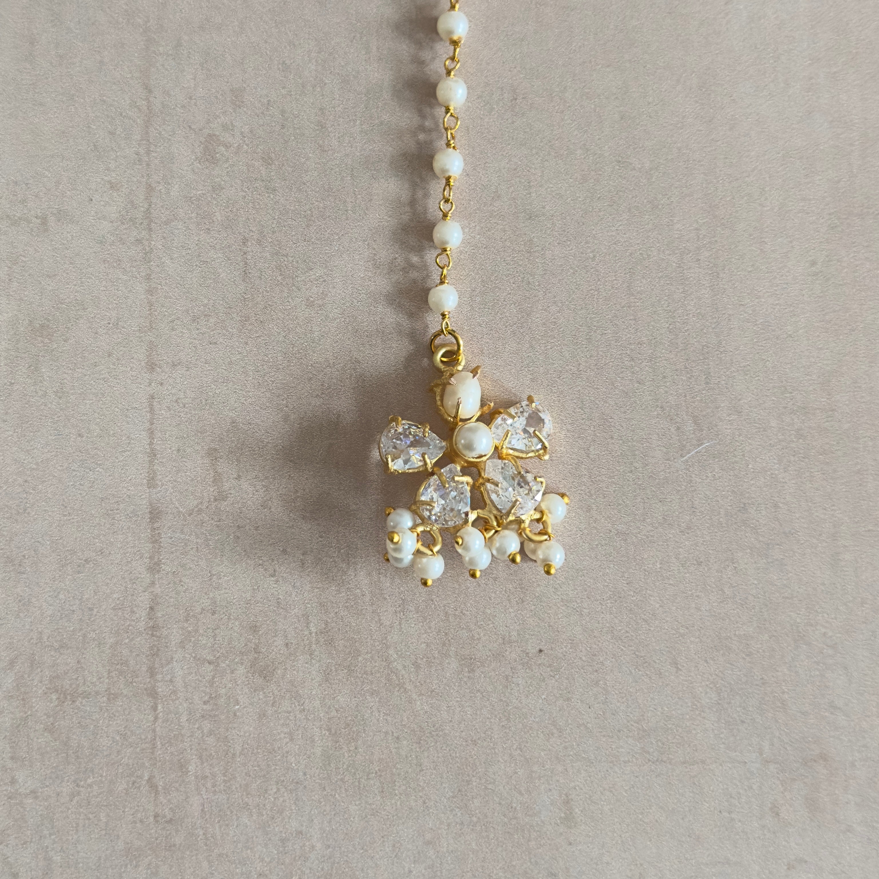 Mariya Navy Pearl Mala Set - Ahseya & Co