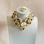 Irum Black Pearl Choker Set - Ahseya & Co