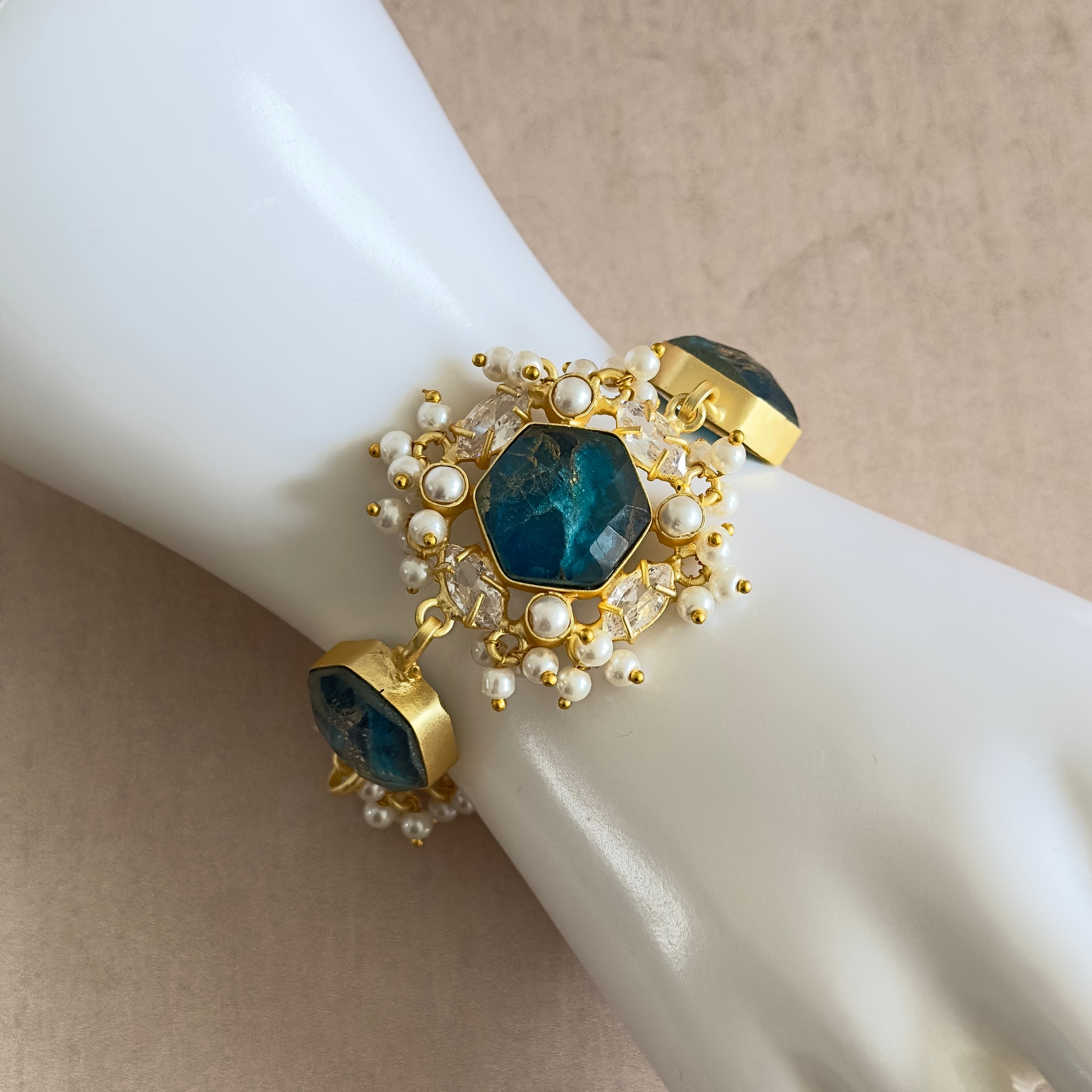 Nooriyah Teal Bracelet - Ahseya & Co