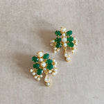 Freya Green Stud Earrings - Ahseya & Co