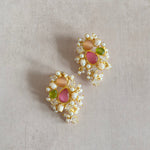 Ozara Pink Crystal Earrings - Ahseya & Co